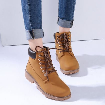 Military Style Ankle Boots