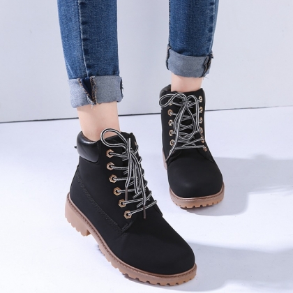 Military Style Ankle Boots