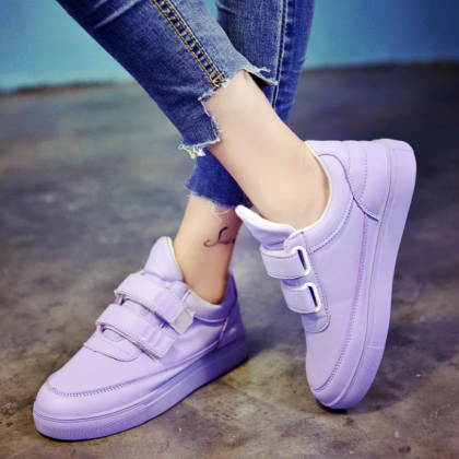Ulass Candy Color Velcro Shoes