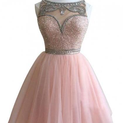Ulass Short Prom Dresses,pink Prom Dress,a-line..