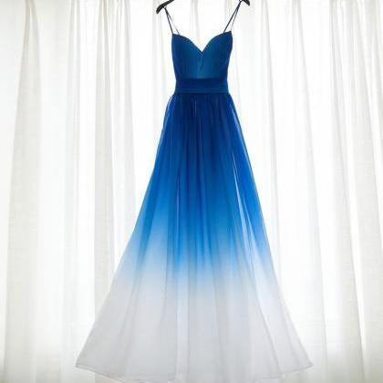 Ulass Spaghetti Strap Bridesmaid Dress,royal Blue..