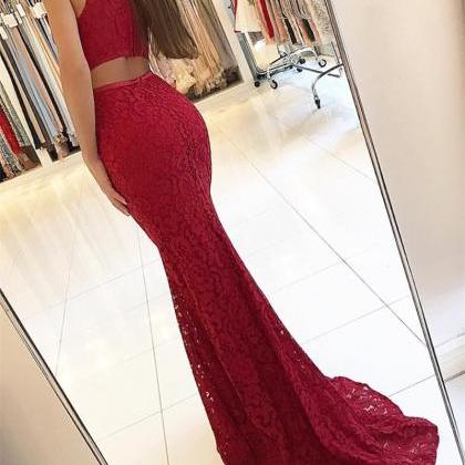 Ulass 2018 Nice Lace Evening Dress,mermaid Evening..