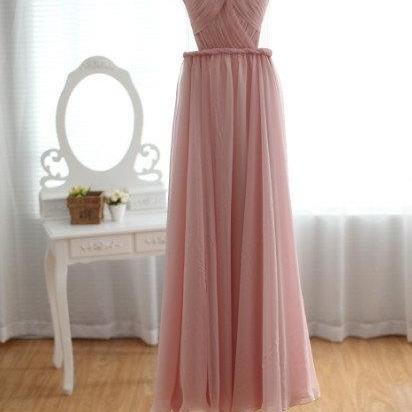 2018 Evening Dress A-line Deep Custom Blush Pink..