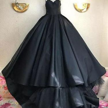 Black Prom Dresses Ball Gown Sweetheart Sweep..