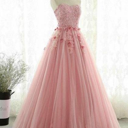 Sweetheart, Blush Pink Lace ,tulle,modest,evening..