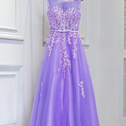 Lavender Tulle Evening Dress, Beautiful Party..