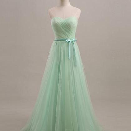 Sweetheart Neckline Pleated Bodice A-line Tulle..