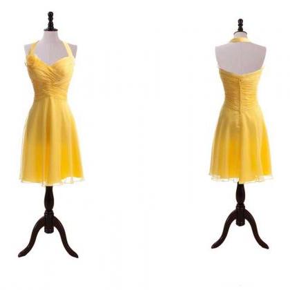 Chiffon Dress With Hand Made Flower And..