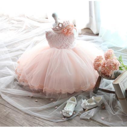 Ulass High Grade Girls Princess Dress Skirt Pink..