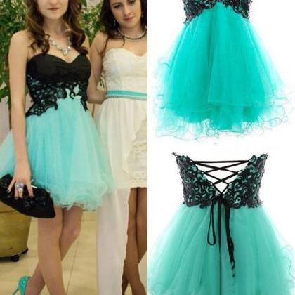 Ulass 2015 Appliques And Tulle Prom Dresses,..