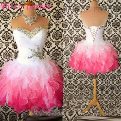 Ulass 2016 Sexy Beaded Women Prom Dresses Organza..
