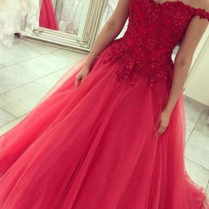 Ulass Chic Ball Gown Off-shoulder Sweep Train..