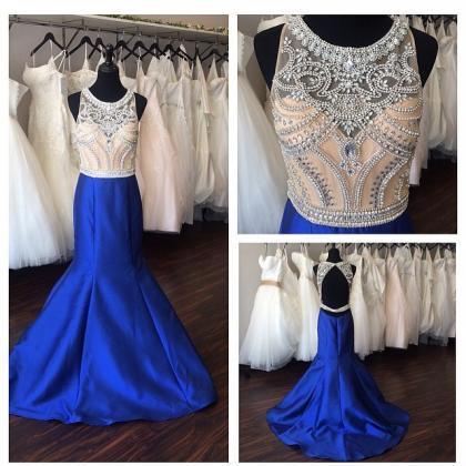Ulass Royal Blue Prom Dress, Mermaid Prom Dress,..