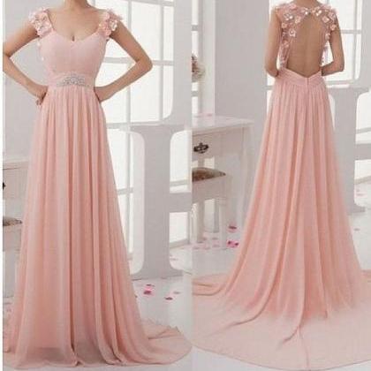 Ulass Blush Pink Prom Dress, Sweet Heart Prom..