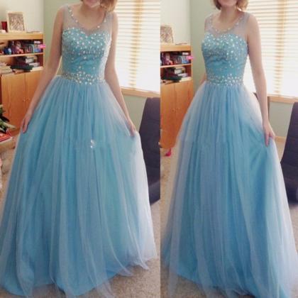 Ulass Light Blue Prom Dresses Long ..