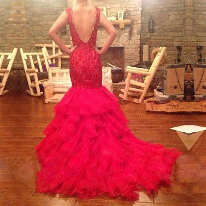 Ulass 2016 Sheath Lace And Beading Tulle Prom..