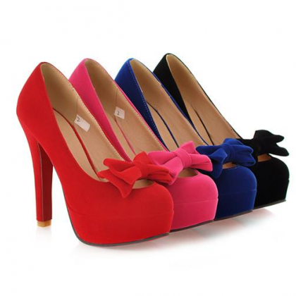 Ulass Red Blue Pink Black Cute Blue Bow Knot..