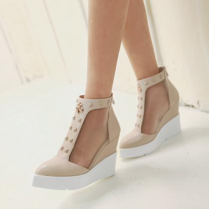 Ulass High Wedge Sandals Lace Up Sandals Vintage..