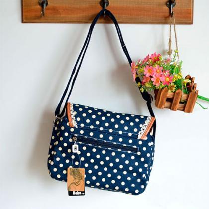 Cool Nice Lace Polka-dot Messenger Bag