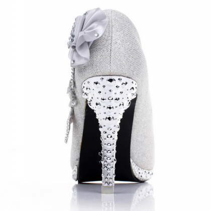 Ulass Wedding Shoes Diamond Princess Wedding Shoes..