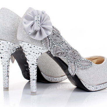 Ulass Wedding Shoes Diamond Princess Wedding Shoes..