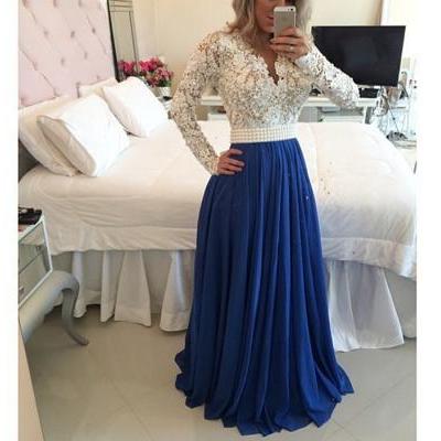 Ulass Long Sleeve Prom Dresses,Discount Prom Dresses,Beaded Prom Dresses,Cheap Prom Dresses,Prom Dresses with Pearls Belt,Handmade Prom Dresses,Evening Dresses,Dresses for Prom