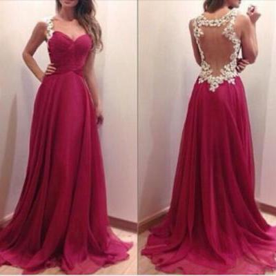 Ulass Charming Burgundy Sweetheart Floor Length Prom Dress With Applique Blackless Detalis, Handmade Prom Dresses 2015, Prom Dresses, Evening Dresses 2015
