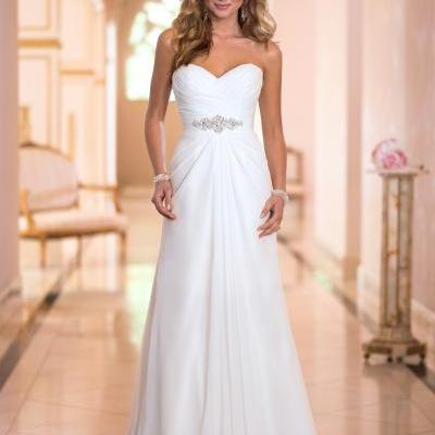 Ulass Vestidos De Novia Sexy Chiffon Beach Wedding Dress Vintage Boho Cheap Wedding Dress 2015 Robe De Mariage Bridal Gown Casamento