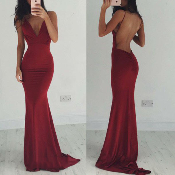 Ulass Sexy Backless Prom Dress Cocktail Evening Party Dresses