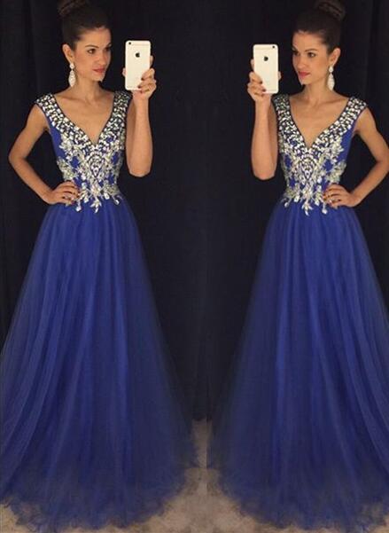 Ulass Oyal Blue Prom Dresses,royal Blue Prom Gowns,prom Dresses 2016, Party Dresses 2016,long Prom Gown,prom Dress,sparkle Evening Gown,sparkly