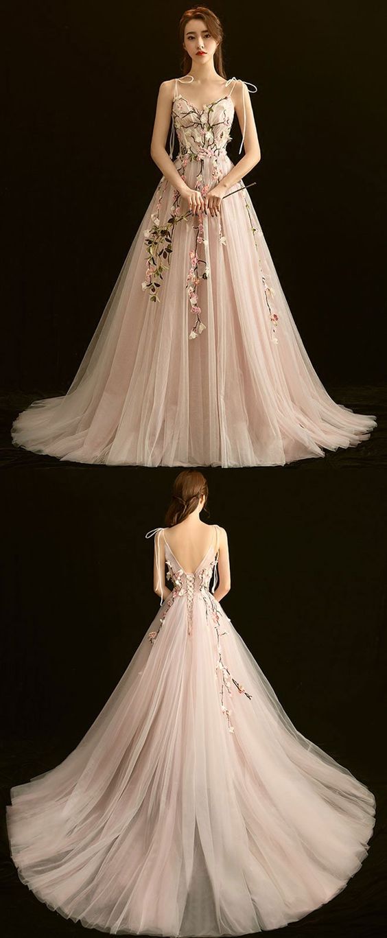 High Quality V Neck Lace Long Prom Dress, Light Ink Evening Dress ,a Line Prom Dress,sexy Party Dress,custom Made Evening Dress