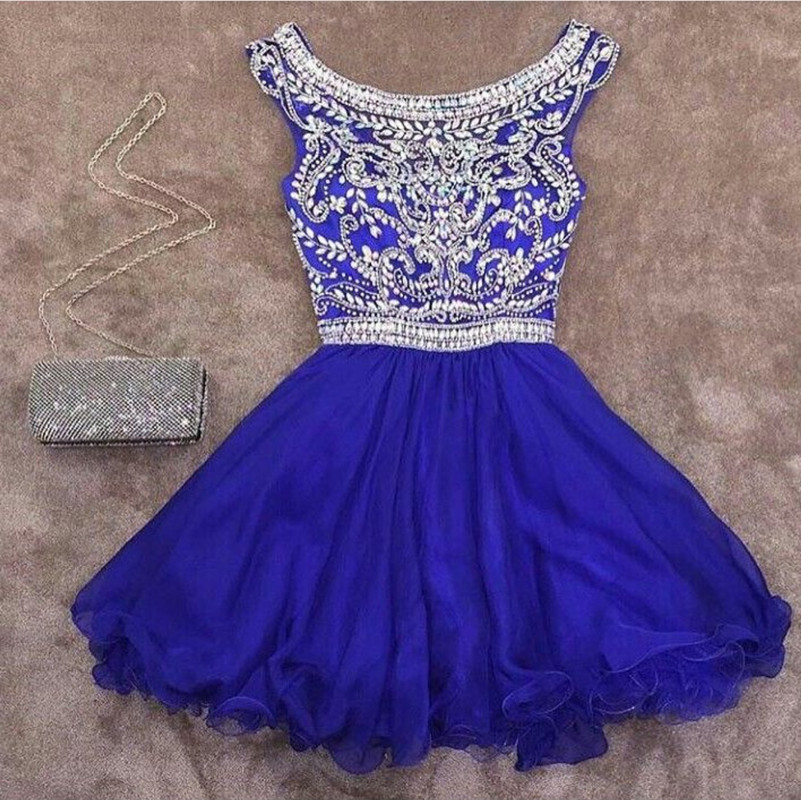 royal blue semi dress