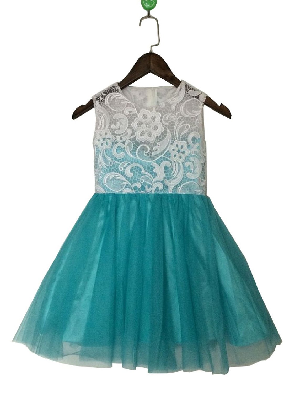 Ulass Lace A-line Tulle Flower Girl Dresses Flower Girl Children Clothing Dress Flower Girl Dress Easter Party Dress Infant Dress Toddler Dress