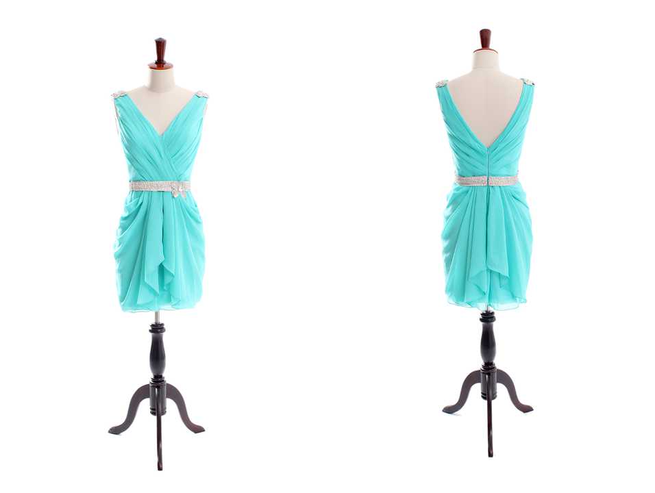 Ulass Fashion Belt Dress / Mint Sweetheart Prom Dress Evening Dress