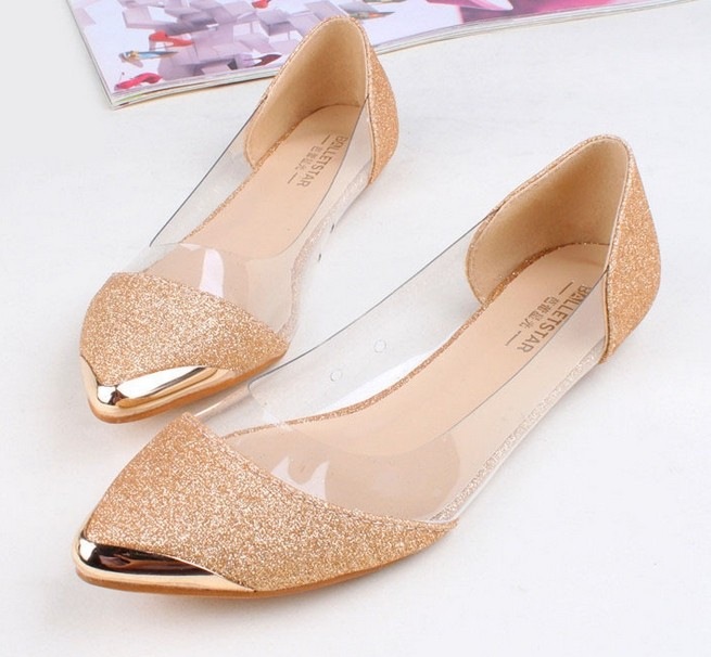 Ulass Transparent pointed shoes