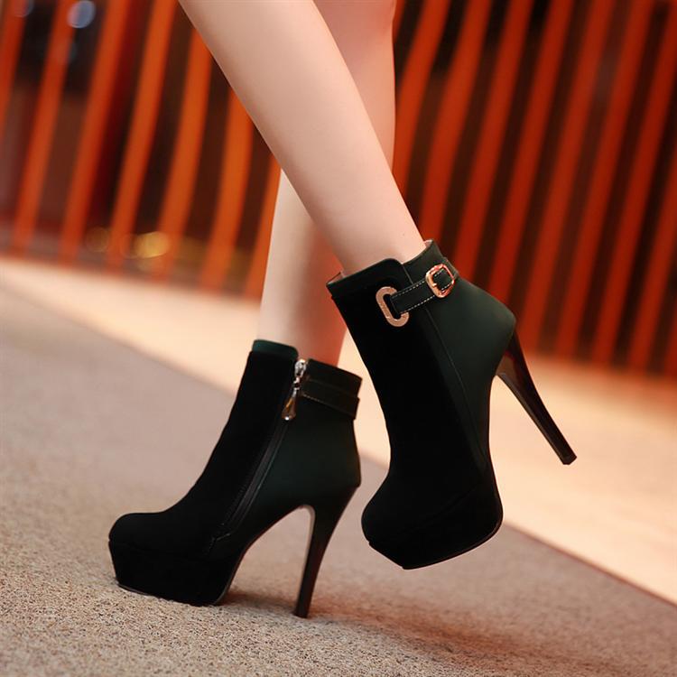 Ulass Spell color high-heeled boots 