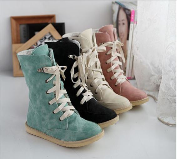 Ulass Sexy Fashion Leather Snow Boots For Women Four Colors