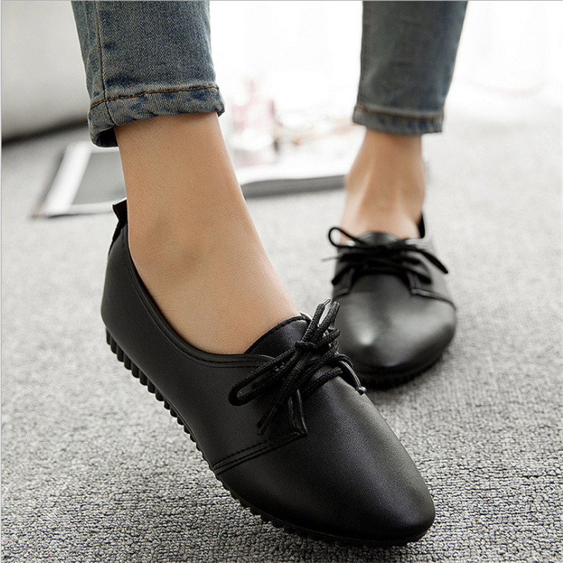 Ulass Women Casual Shoes 2016 Spring And Summer Shoes Flat Shoes Wild Pure Light Color Mouth Female Shoes Sapato Feminino St-010
