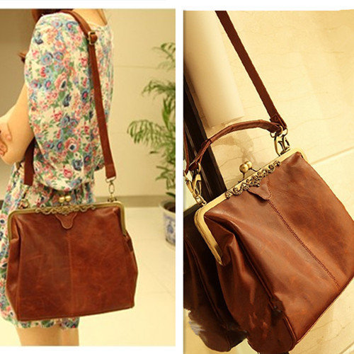 Ulass Fashion Style Brown Hollow Out Shoulder Bag-bb-24