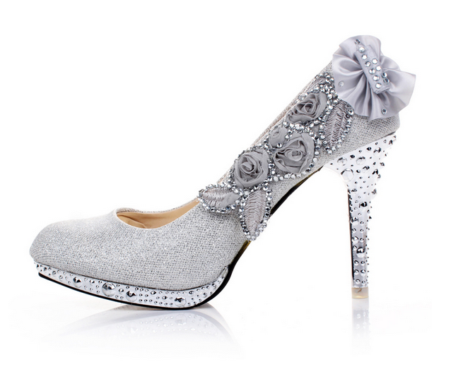 Ulass Wedding Shoes Diamond Princess Wedding Shoes High-heeled 8cm Shoes High Heels