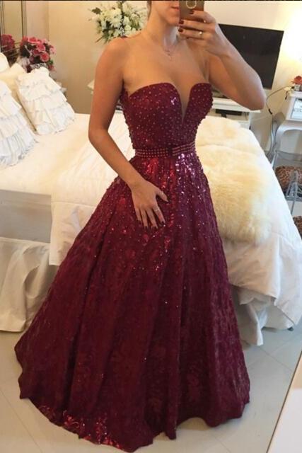 Ulass Appliques And Satin Prom Dresses, Floor-length Prom Dresses, Sexy Prom Dresses, A-line Prom Dresses, Charming Backless Evening