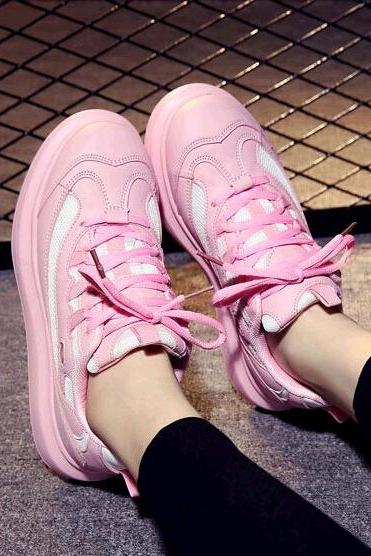 Ulass Korean Style Platform Sneakers