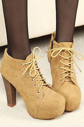 Suede Ankle Boots with Side Zipper