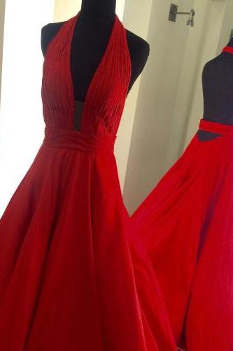 Ulass Long Prom Dresses,backless Evening Gowns,red Prom Gowns,open Backs Prom Gowns,2017 Style Fashion Prom Gowns