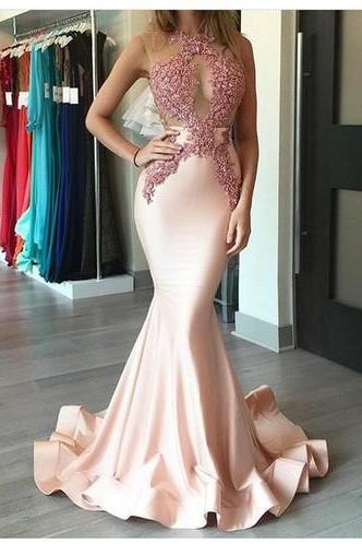 Ulass Charming Evening Dress,Mermaid Prom Dress, Sexy Prom Dresses, Long Evening Gown,Formal Dress 2017