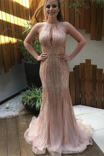 Ulass Beading Long Evening Sparkly Modern Fashion Newest Prom Dress, Prom Dress For Party