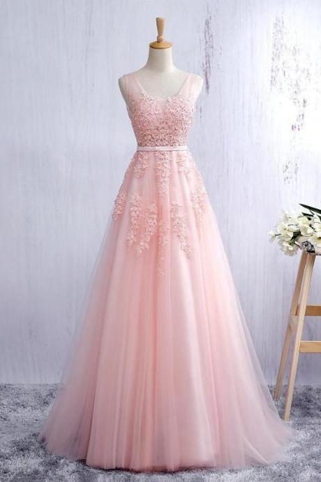 Pink Prom Dress, Prom Dresses, Graduation Party Dresses, Formal Dress For Teens ,floor Length , Fashion