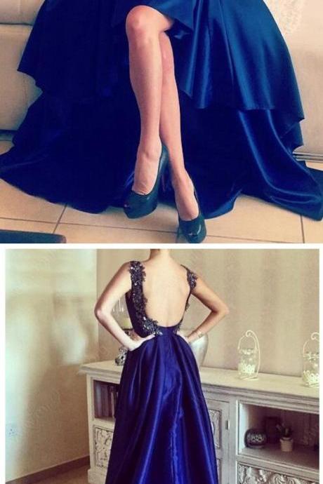 High Low Prom Dress, Backless Prom Dresses, Graduation Party Dresses, Formal Dress For Teens