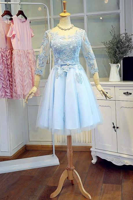 Homecoming Dresses With Long Sleeves, Formal Dresses, Graduation Party Dresses, Banquet Gowns