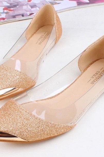 Ulass Transparent pointed shoes